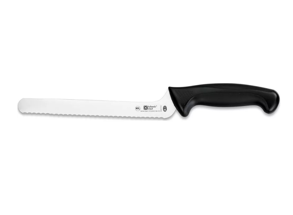 Atlantic Chef Offset Bread Knife Round Top 21Cm
